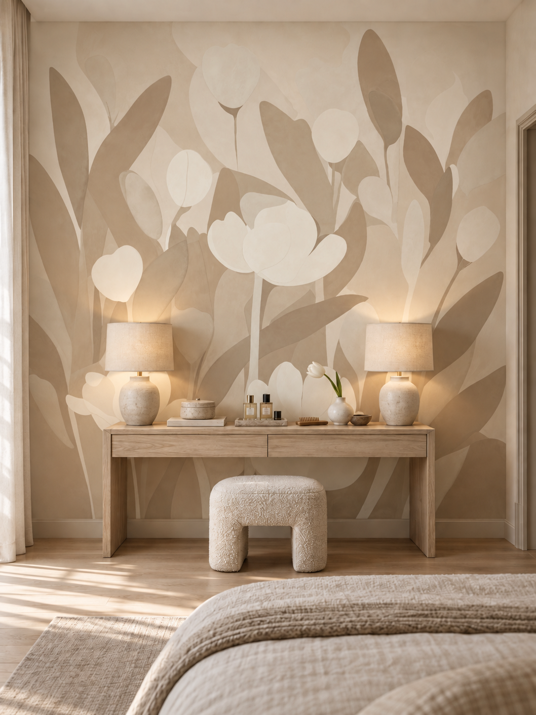 Papel pintado panorámico «Bloom Nude» - Artista de la pintura