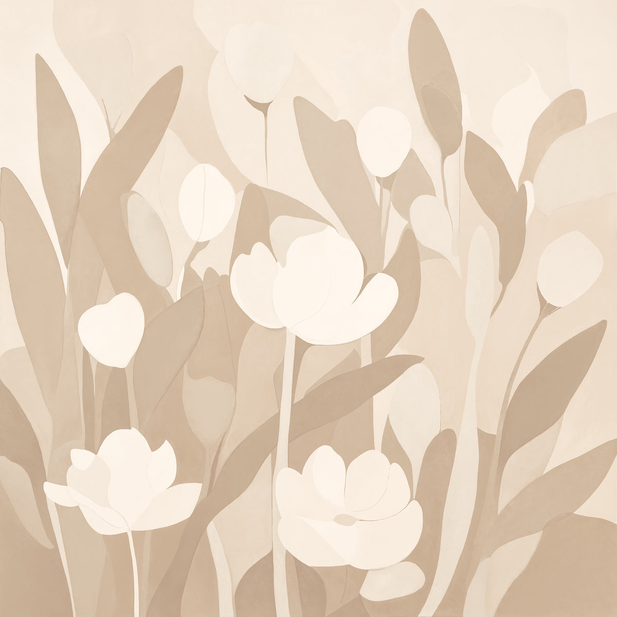 Papel pintado panorámico «Bloom Nude» - Artista de la pintura