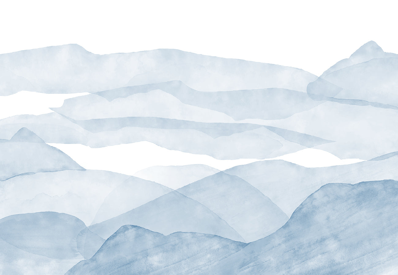 Papier peint panoramique - Velours Bleu - Muralconcept