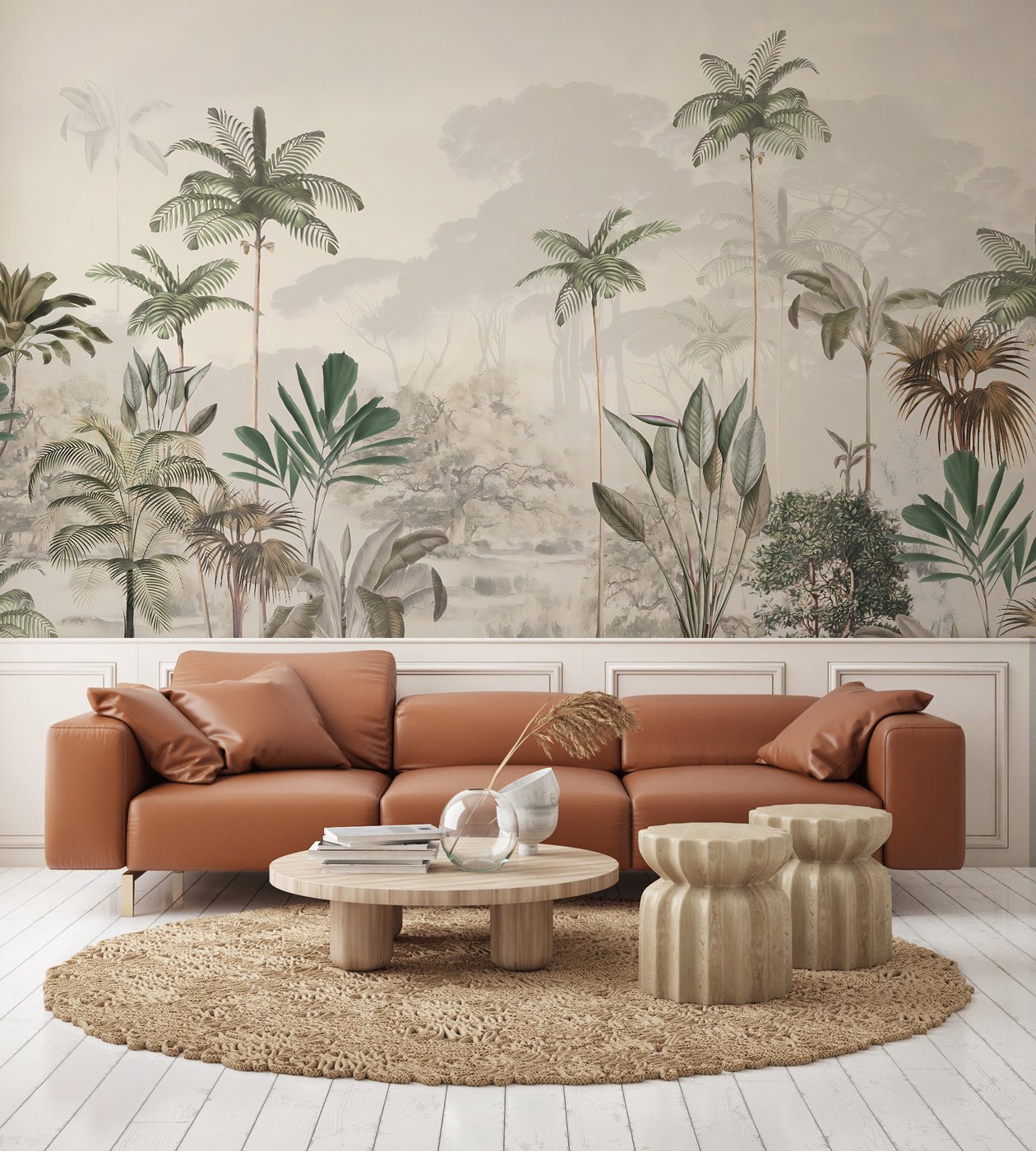 Papier peint panoramique jungle eden - panoramique français