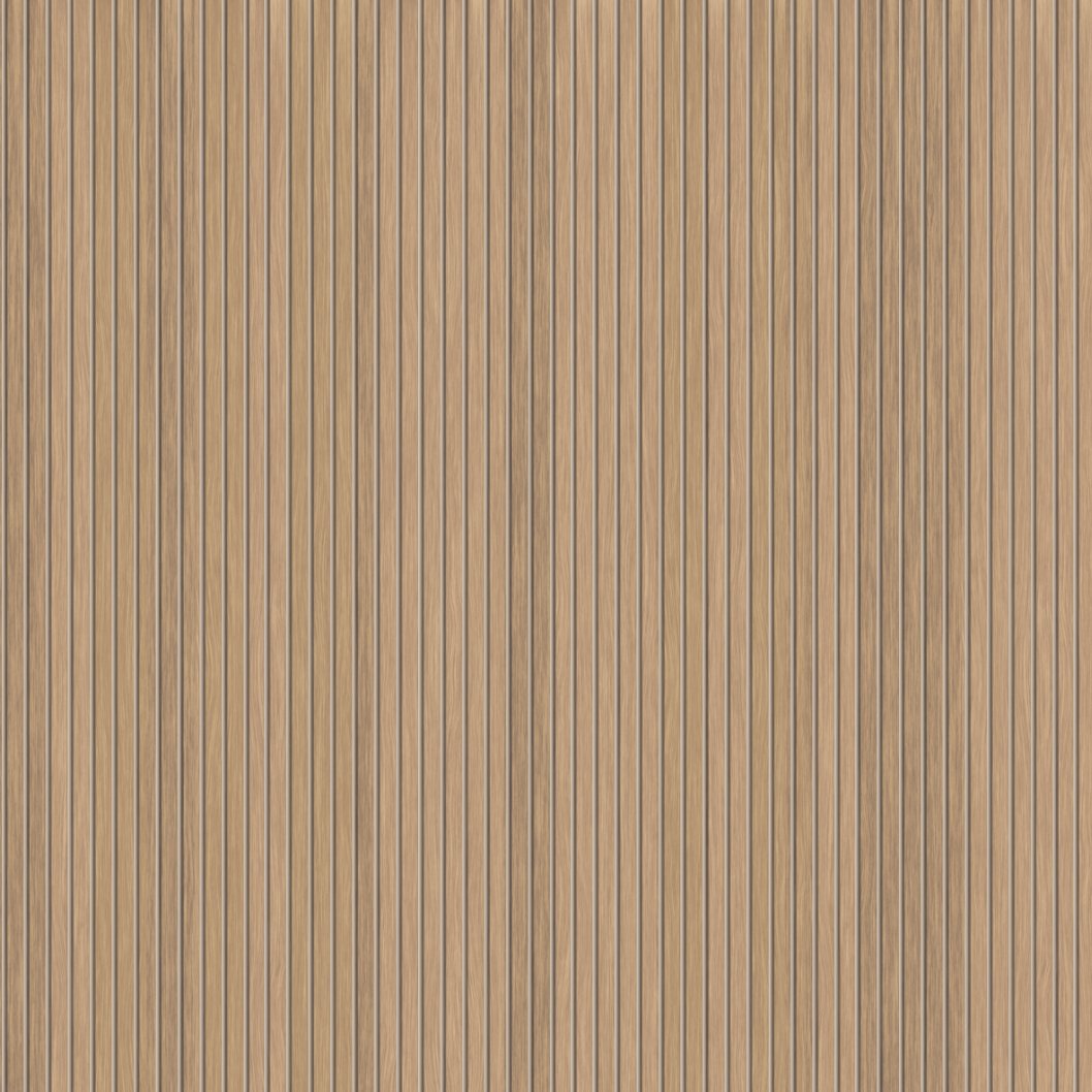 VP Papel pintado de listones de madera efecto roble L175cm x H175cm