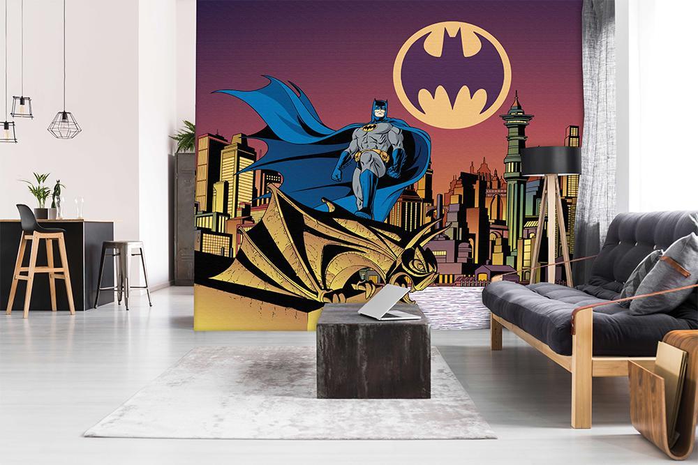 Papel pintado panoramico batman BD hero night