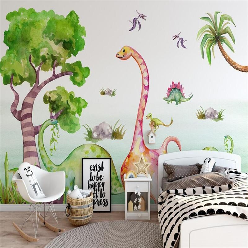 Papel tapiz de dinosaurios coloridos