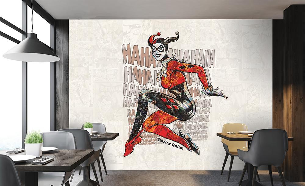 Papel pintado panoramico historieta harley quinn vintage