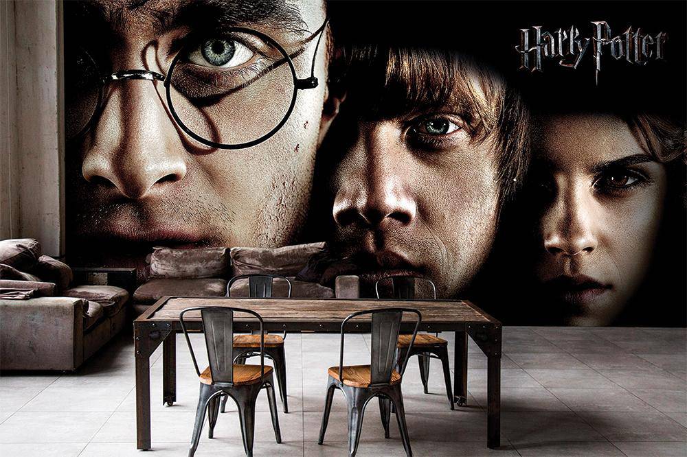 Fondo de pantalla panorámico de los héroes de Harry Potter