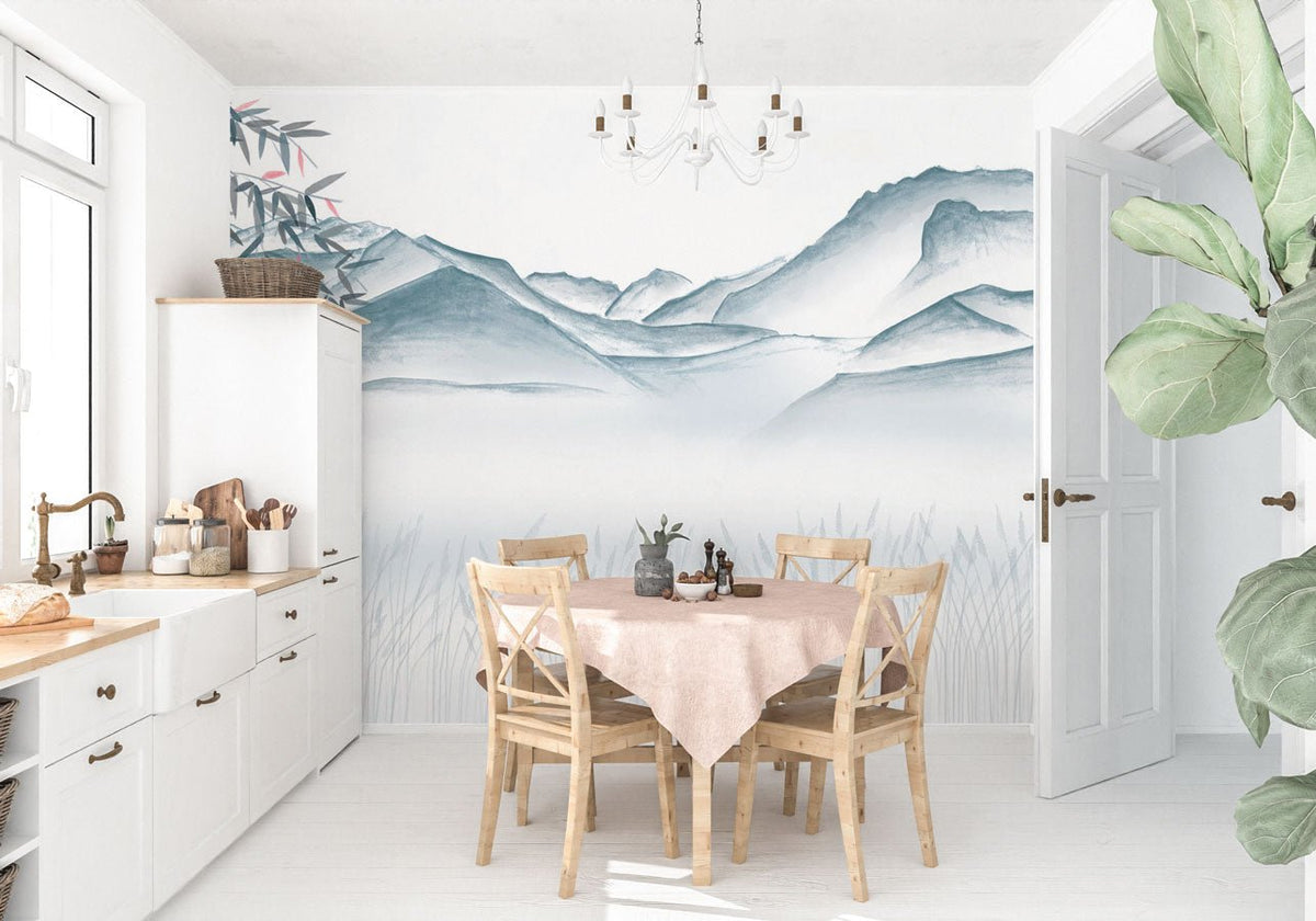 Papel pintado artístico Annecy entre lago y montañas