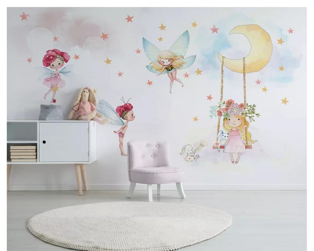 Papier peint Fée Colorée - papier peint sur mesure francais - muralconcept