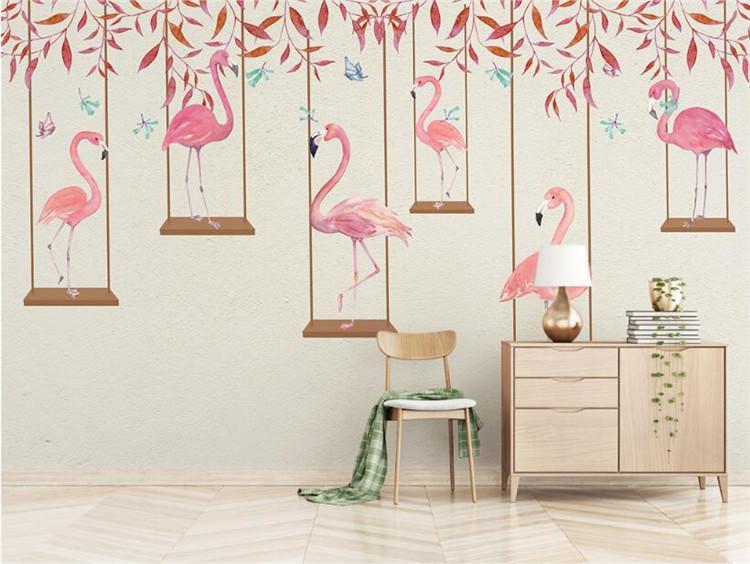 Papier peint Flamingo - papier peint sur mesure francais - muralconcept