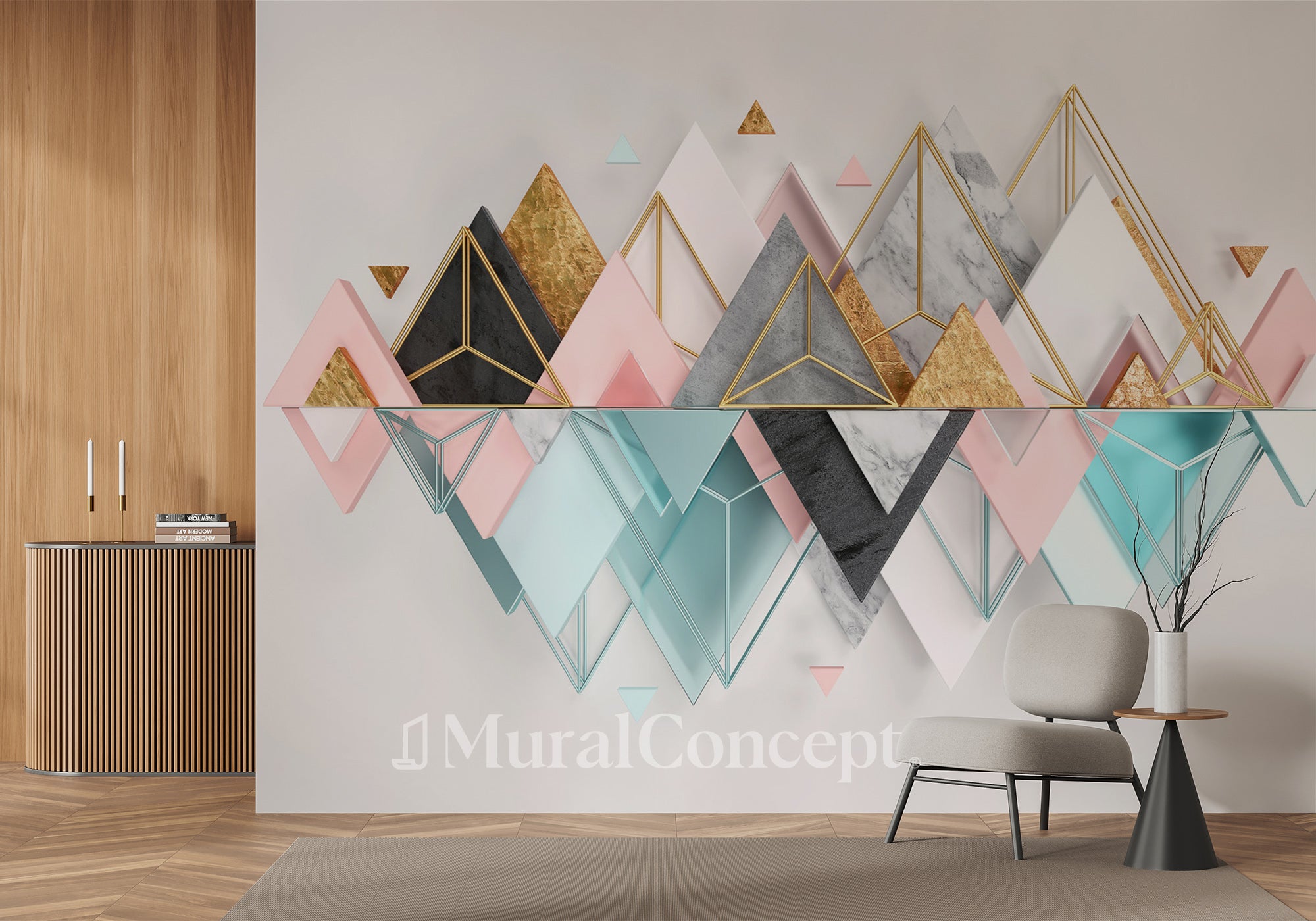 Papier peint Geometric Design - panoramique français