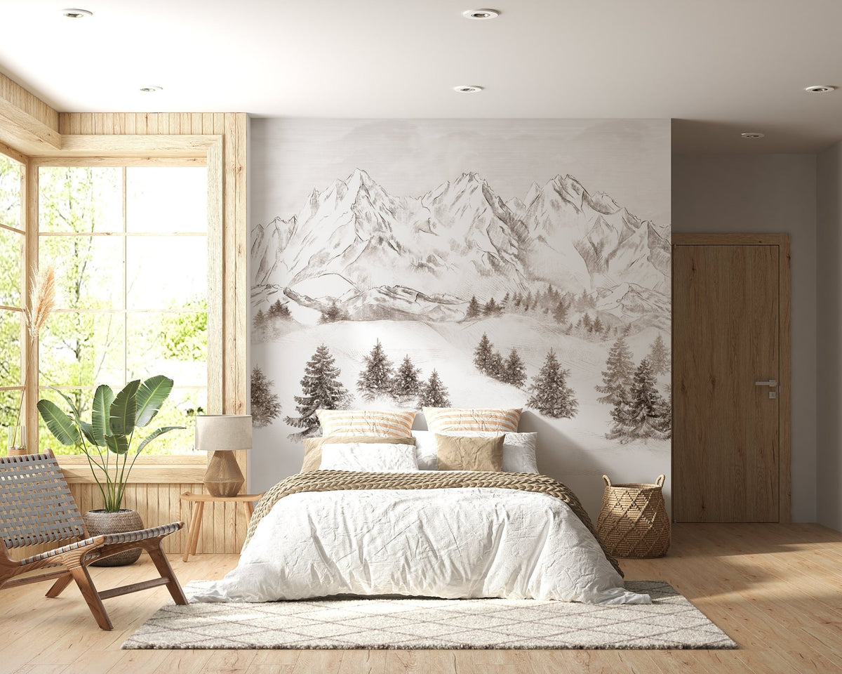 Papel pintado Montaña de los Alpes
