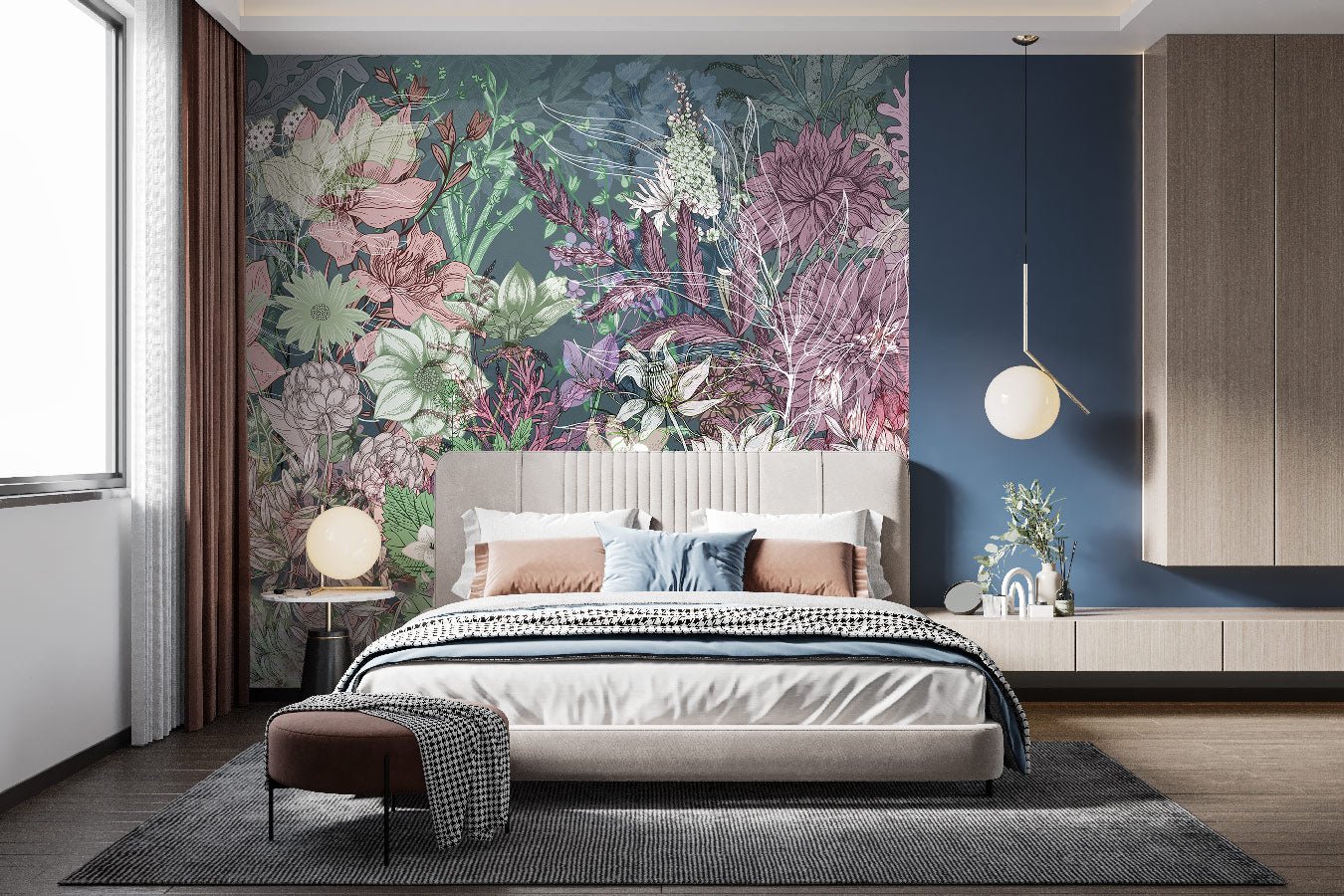 Papier peint panoramique flower dream - Muralconceptpapier_peint_sur_mesure