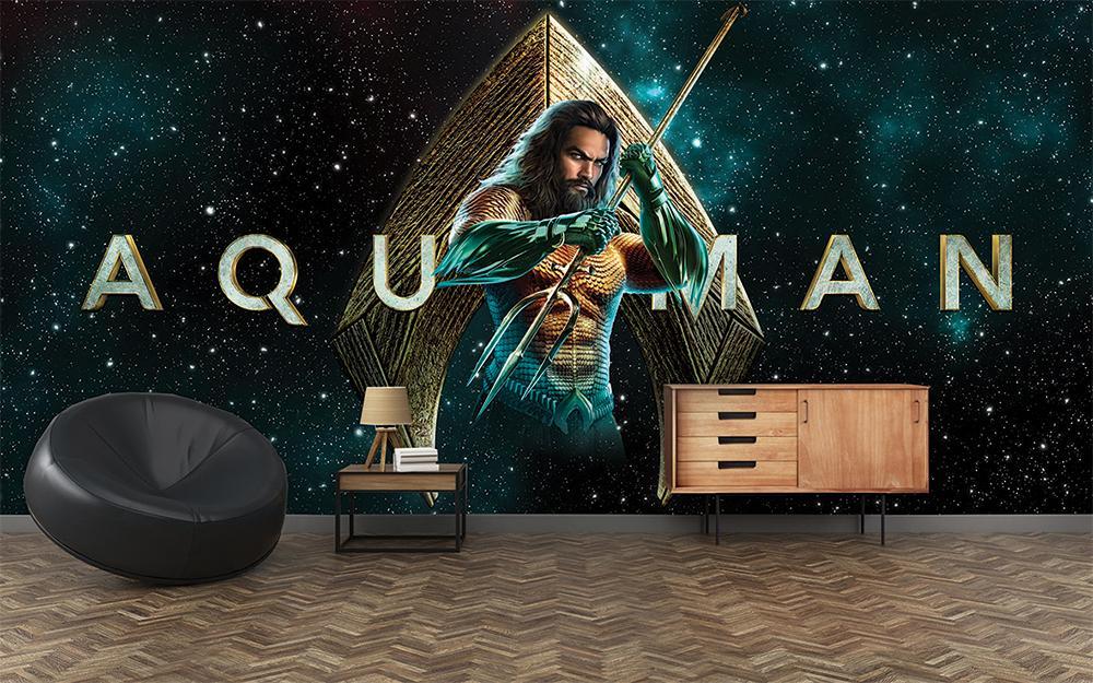 Fondo de pantalla panorámico héroe aquaman universo galactico triton