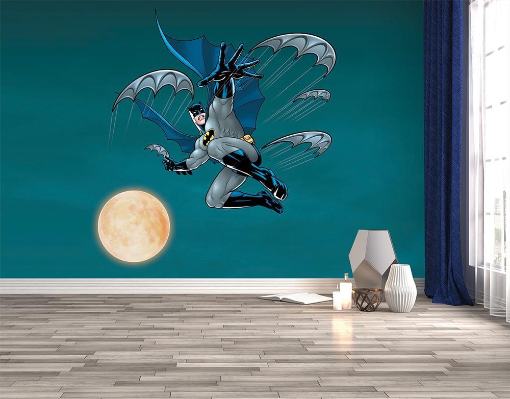 Papel pintado panoramico heroe batman BD luna llena combate