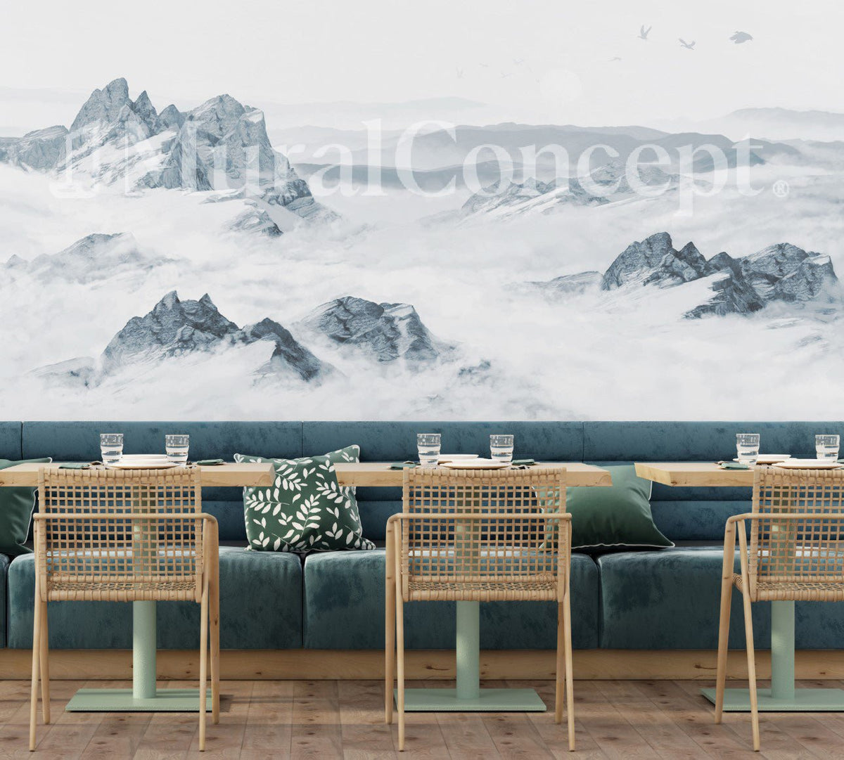 Papel pintado Restaurante Blue Mountain