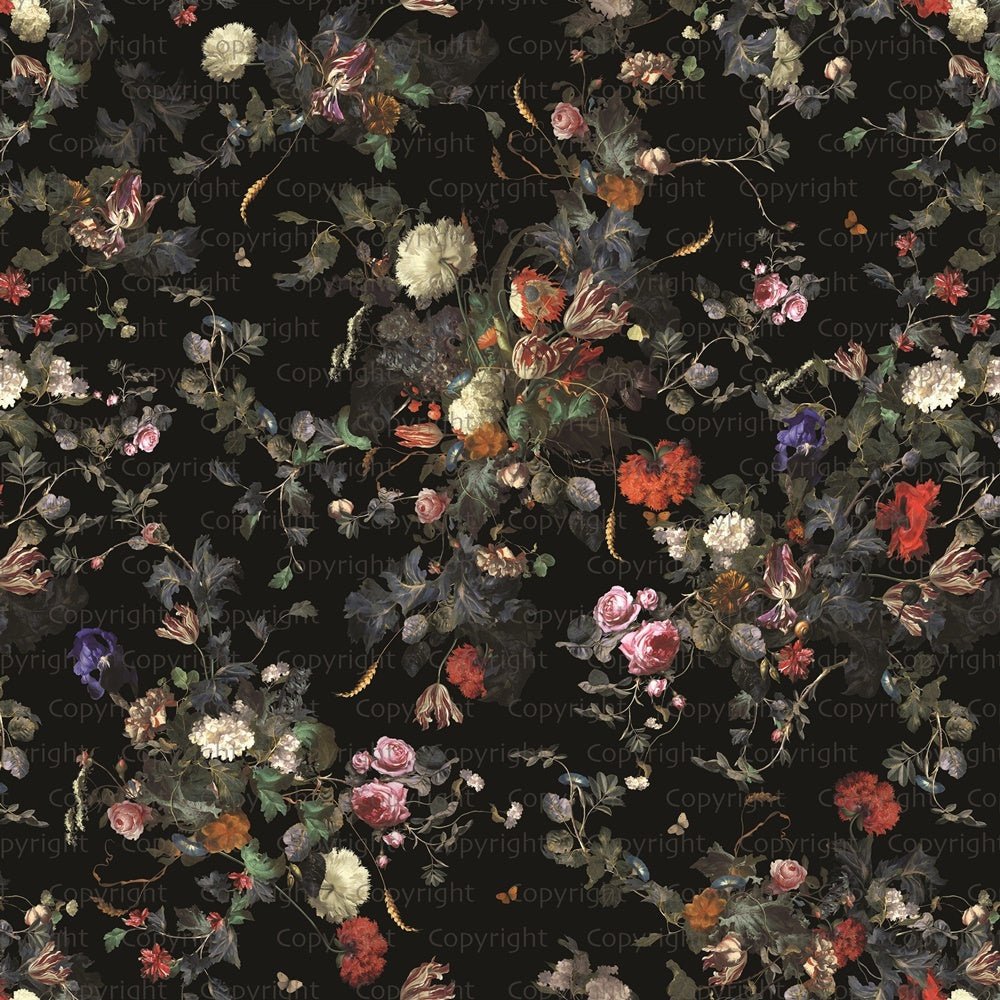 Papier peint plantes grimpantes vintage, mural concept, tendance