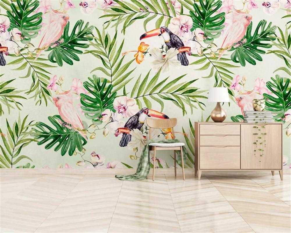 Papier peint Toucan & Exotic Touch - papier peint sur mesure francais - muralconcept