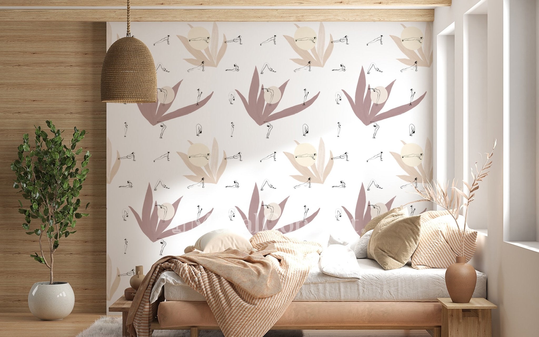 papier peint panoramique yoga